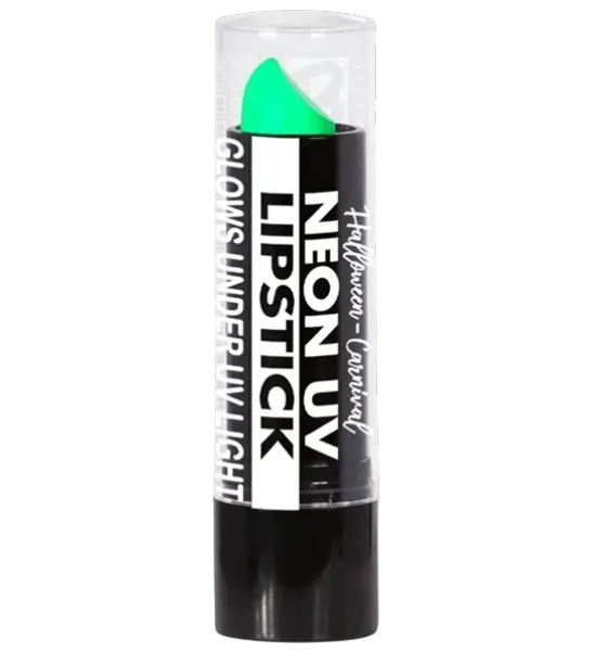 UV Fluorescent Green Lipstick - Halloween Carnival Face Makeup - 6 ml