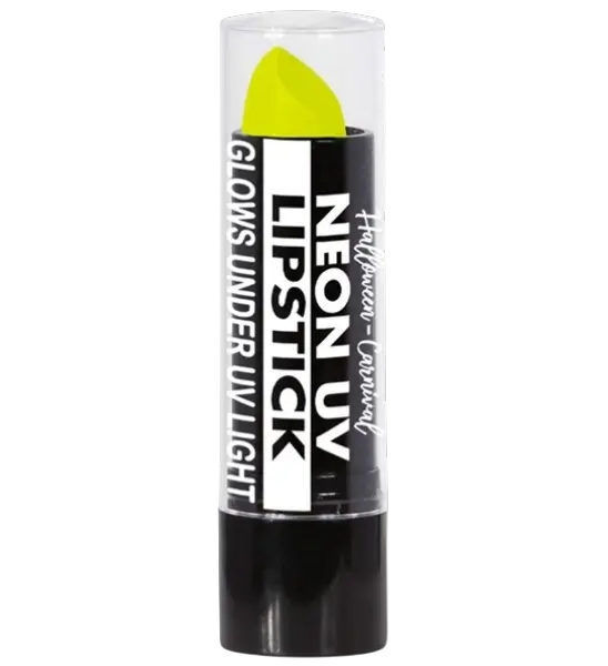 Lipstick Fluorescent Yellow UV - Halloween Carnival Face Makeup - 6 ml
