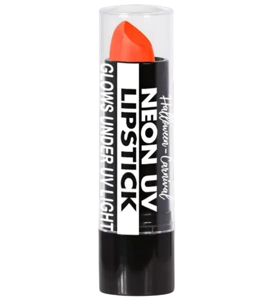 Orange Fluorescent UV Lipstick - Halloween Carnival Face Makeup - 6 ml