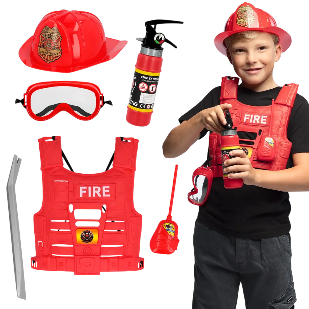Children's Firefighter Disguise Kit - Costume Accessories