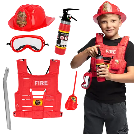 Children's Firefighter Disguise Kit - Costume Accessories