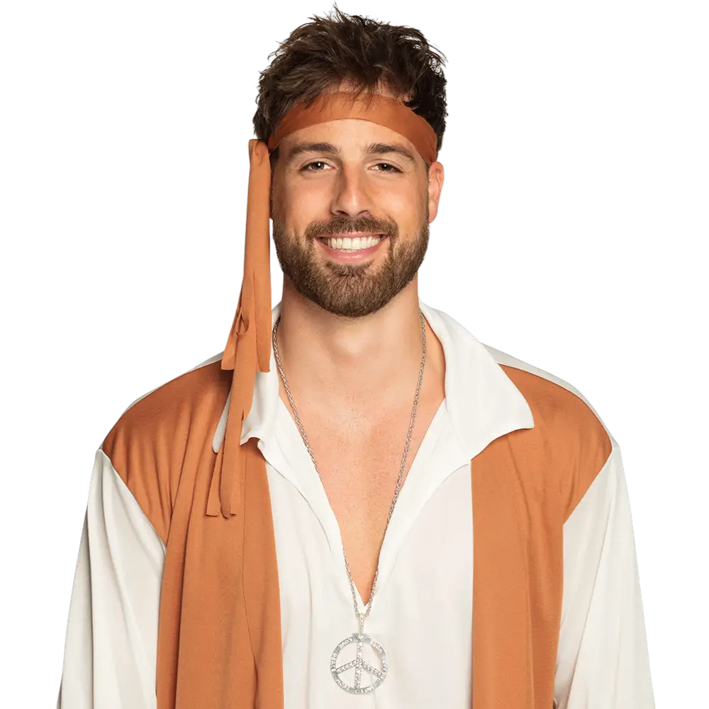 Peace Hippie necklace - Collier Symbole Paix Années 60