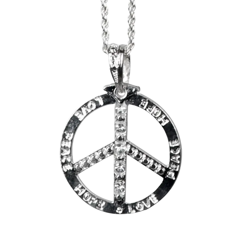 Peace Hippie necklace - Collier Symbole Paix Années 60
