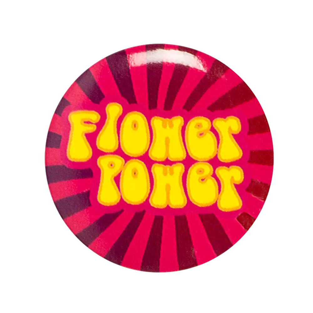 Pack of 4 Hippie badges - Flower Power accessories