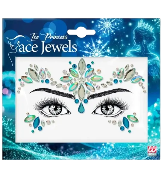 Bijoux Visage Reine des Glaces - Strass Face Carnival