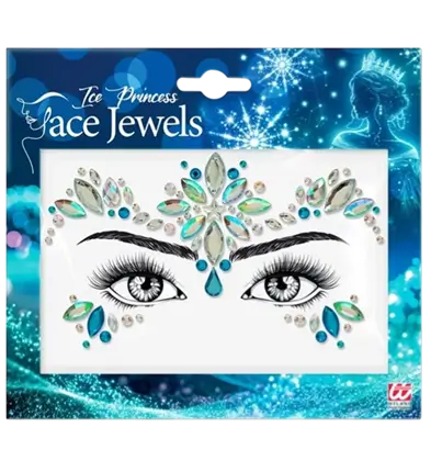 Bijoux Visage Reine des Glaces - Strass Face Carnival