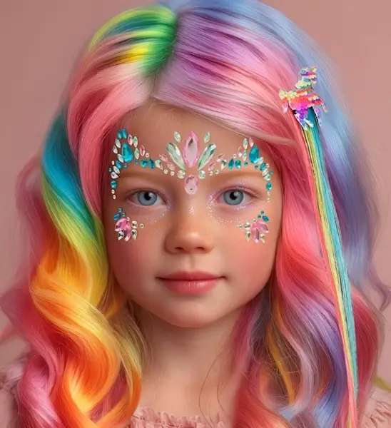 Bijoux Visage Licorne - Strass Face Child