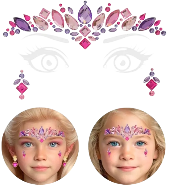 Princess Face Jewellery - Strass Carnaval Enfant