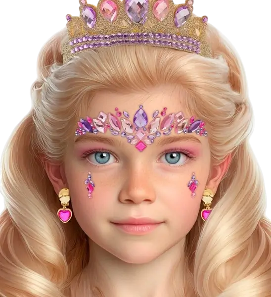 Princess Face Jewellery - Strass Carnaval Enfant