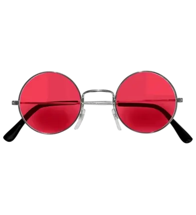 Character Glasses with Red Lenses - Disguise Glasses