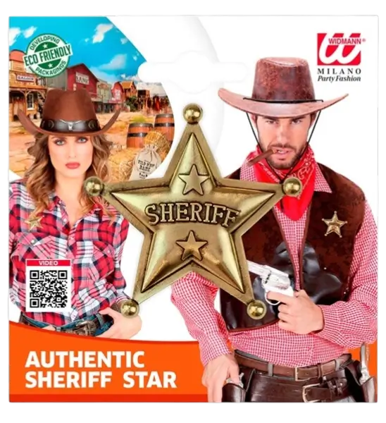 Genuine Sheriff's star - Cowboy Far West badge