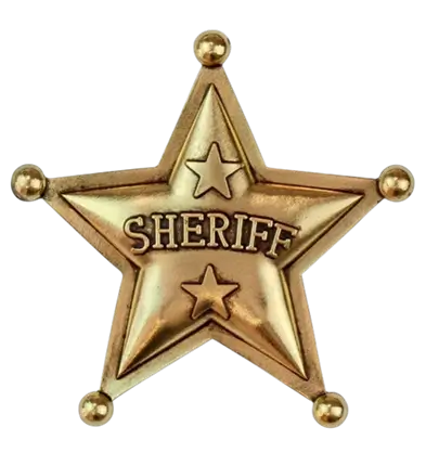 Genuine Sheriff's star - Cowboy Far West badge