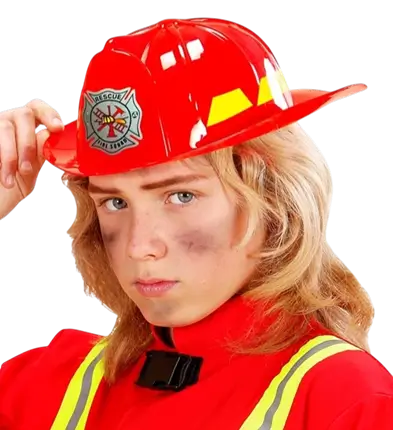 Child Plastic Firefighter Helmet - Disguise Accessory