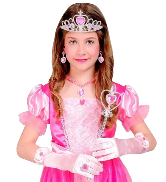 Complete Princess Kit - Tiara, Gloves, Necklace, Ring and Wand