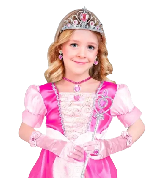 Complete Princess Kit - Tiara, Gloves, Necklace, Ring and Wand