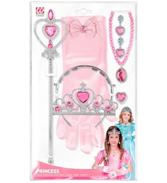 Complete Princess Kit - Tiara, Gloves, Necklace, Ring and Wand