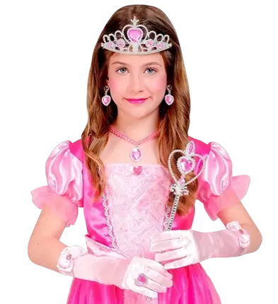 Complete Princess Kit - Tiara, Gloves, Necklace, Ring and Wand