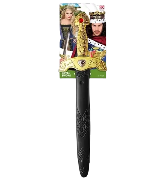 Royal Sword with Stones and Scabbard - 45 cm