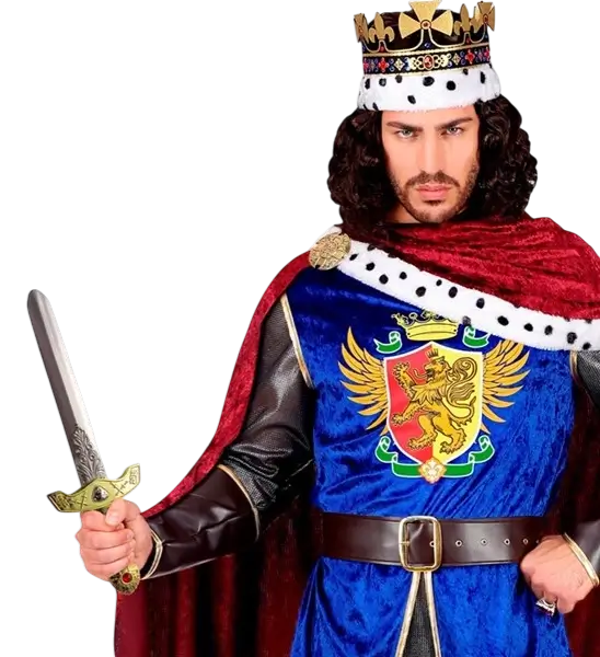 Royal Sword with Stones and Scabbard - 45 cm