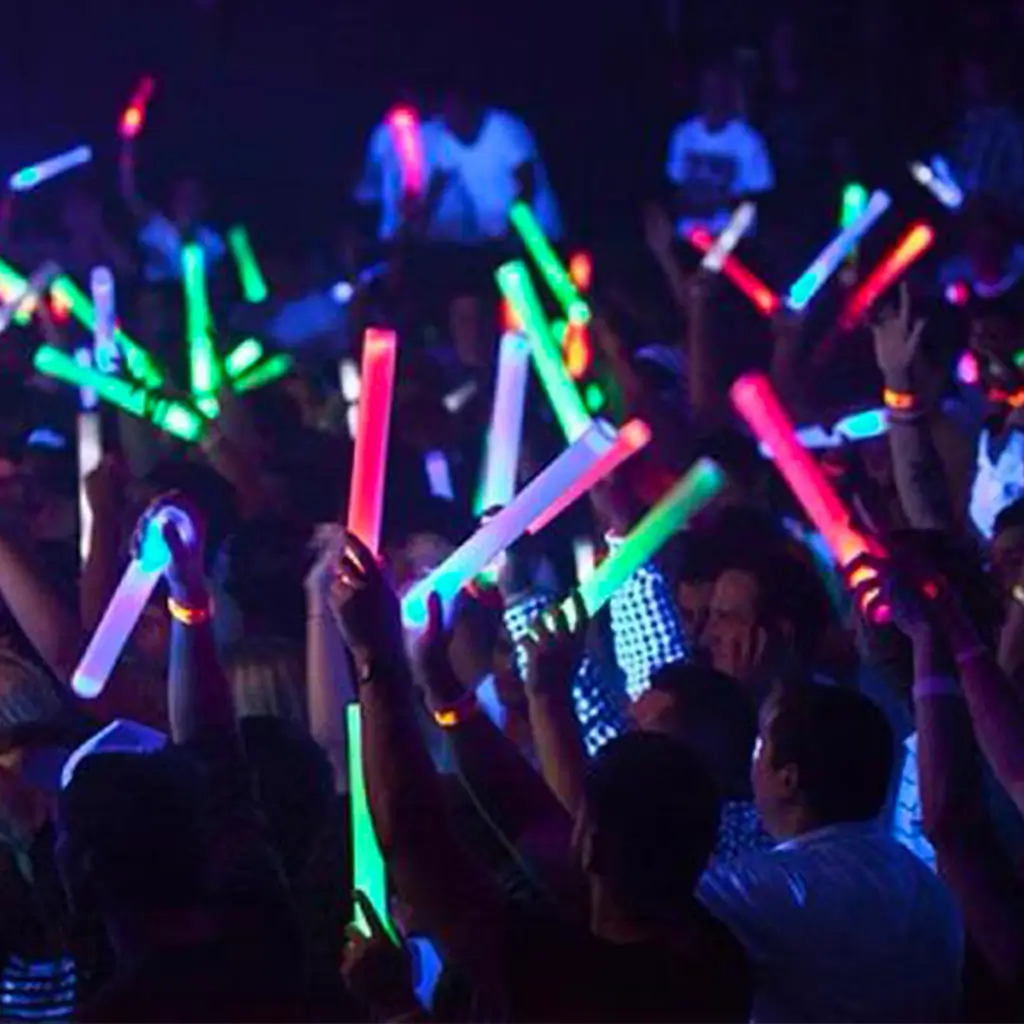 Pack of 30 multi-coloured LED light sticks