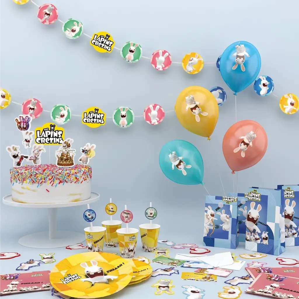 Rabbids™ Ephemeral Tattoos for Kids - Birthday Accessories
