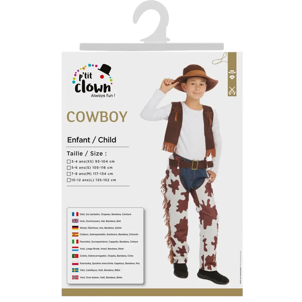 Cowboy disguise for 5-6 year olds - Boy's Cowboy Costume