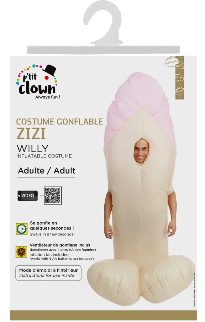 Zizi Adult Inflatable Disguise - One Size Festive Humour Costume