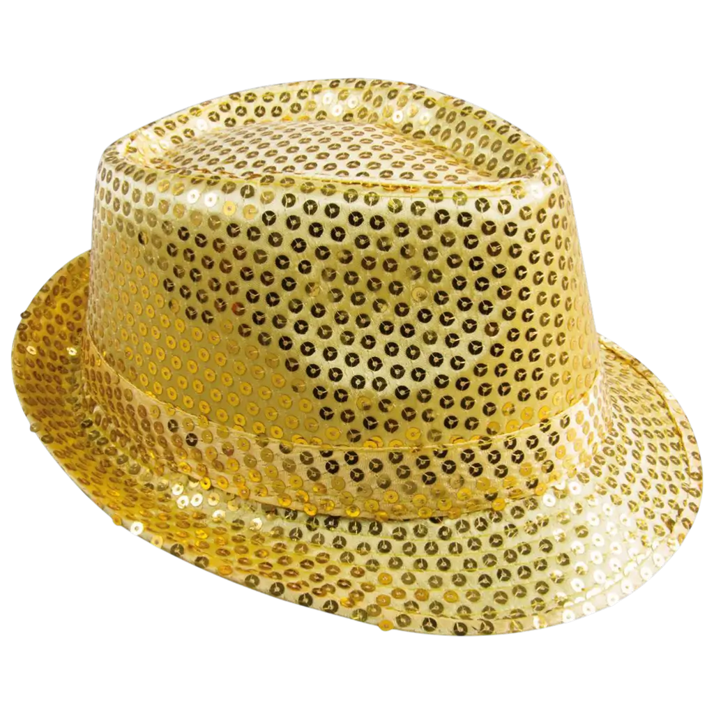Adult Gold Sequin Borsalino Hat - Party Accessories