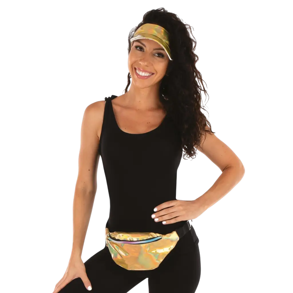 Adult Gold Disco Accessories Set - Disco Evening Accessories