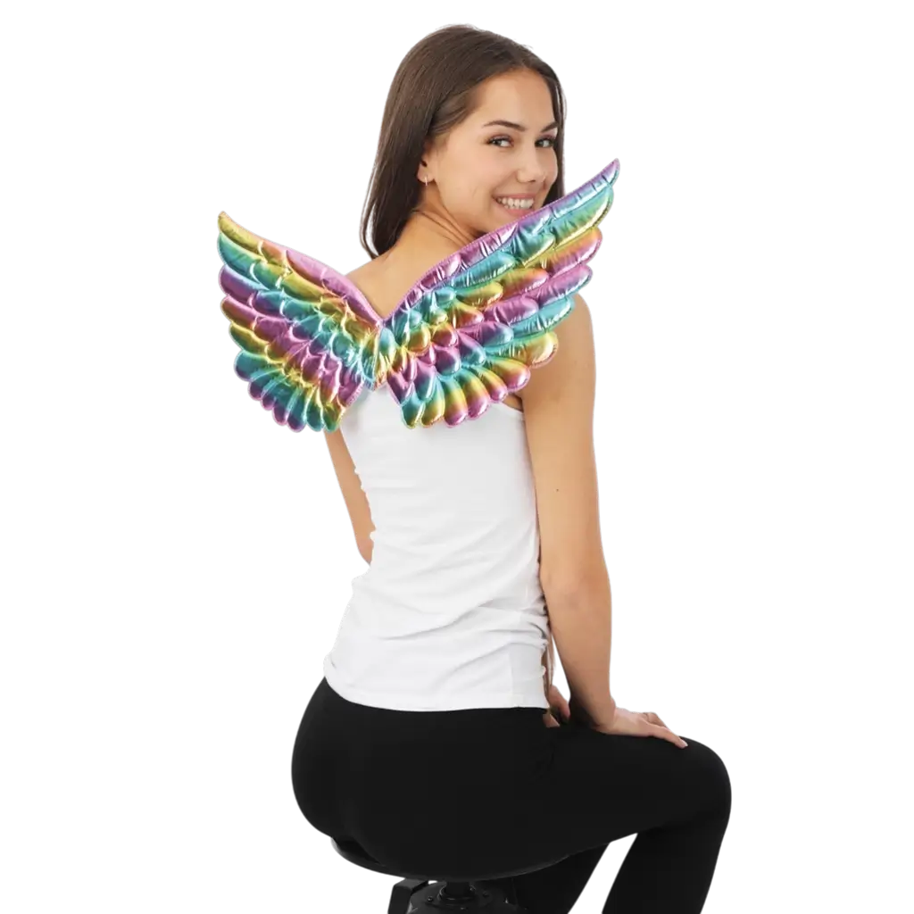 Multicoloured Angel Wings 62 cm - Angel Disguise Accessories