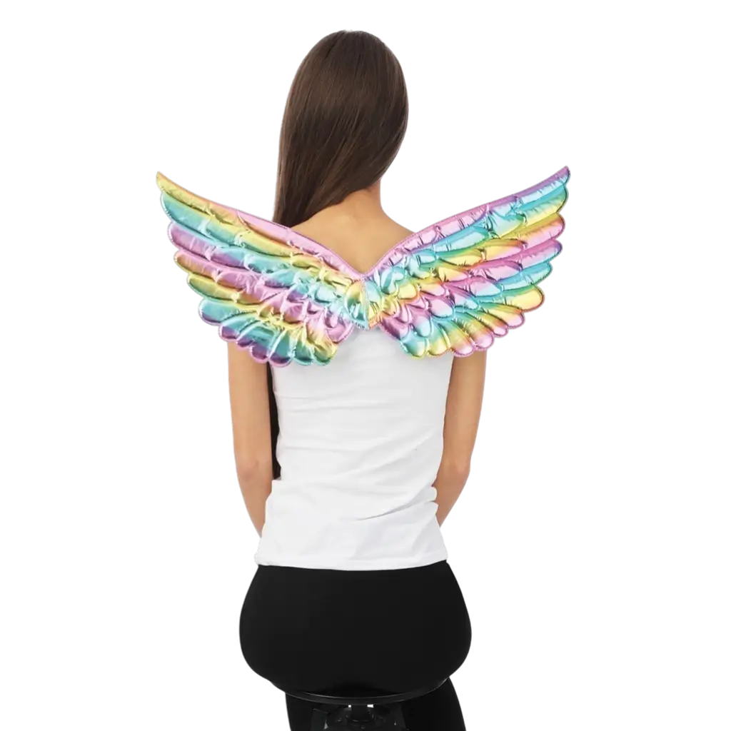 Multicoloured Angel Wings 62 cm - Angel Disguise Accessories