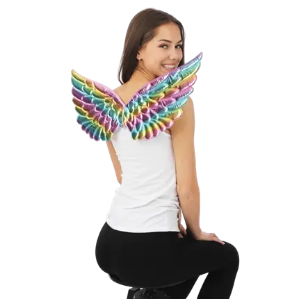 Multicoloured Angel Wings 62 cm - Angel Disguise Accessories