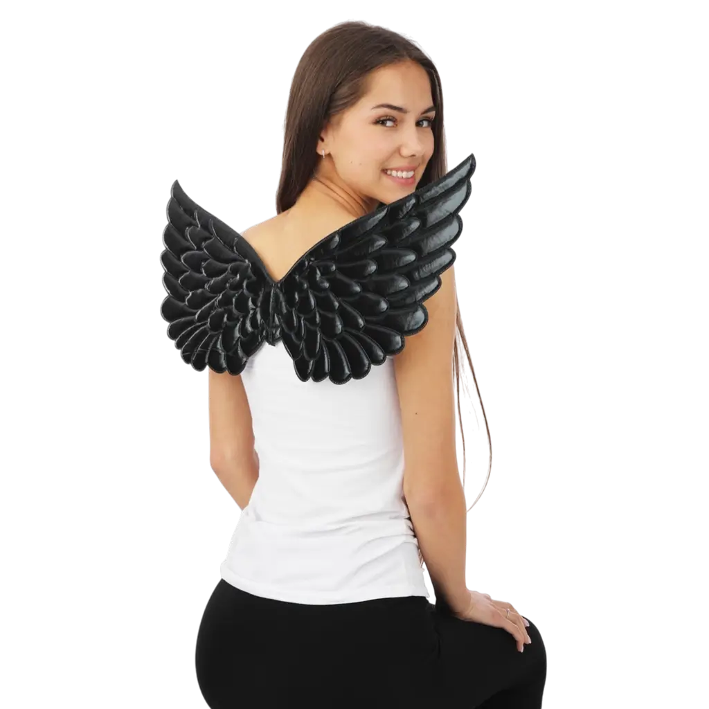 Black Angel Wings 62 cm - Angel or Demon Disguise Accessories