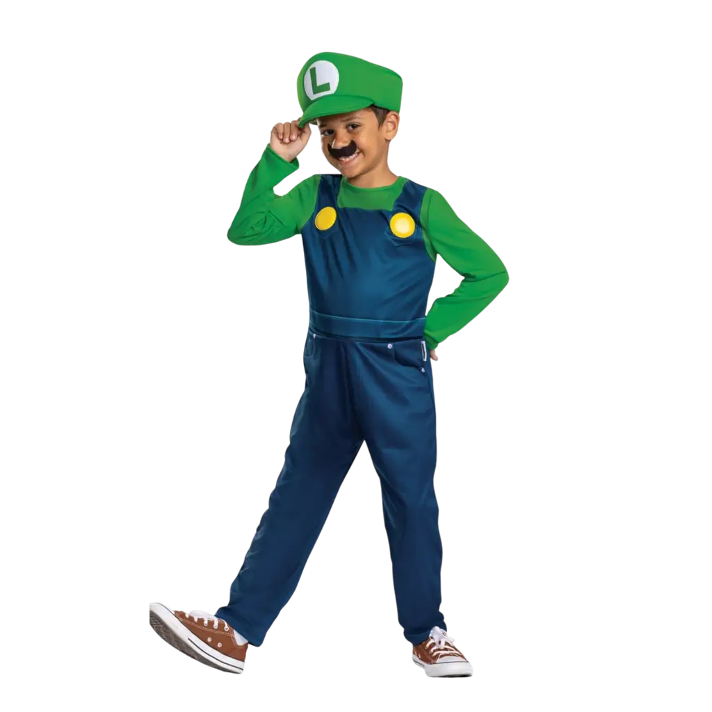 Luigi Super Mario™ Disguise Child 7-8 Years