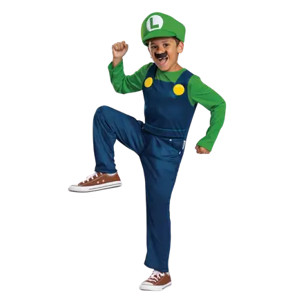 Luigi Super Mario™ Disguise Child 7-8 Years