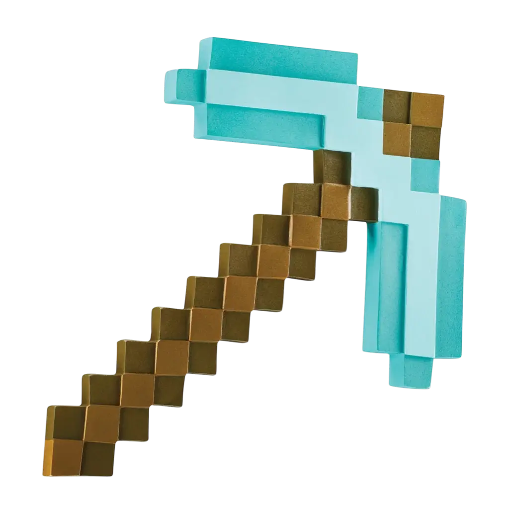 Minecraft™ pickaxe - Children's fancy dress accessories