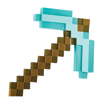 Minecraft™ pickaxe - Children's fancy dress accessories