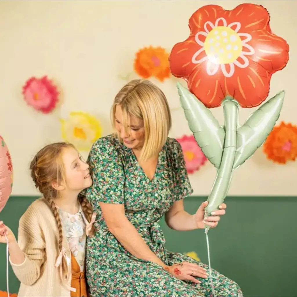Red Flower Balloon 53x96cm