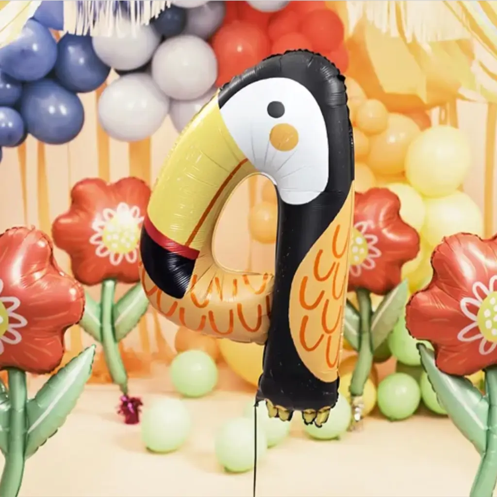 Red Flower Balloon 53x96cm