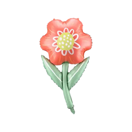 Red Flower Balloon 53x96cm