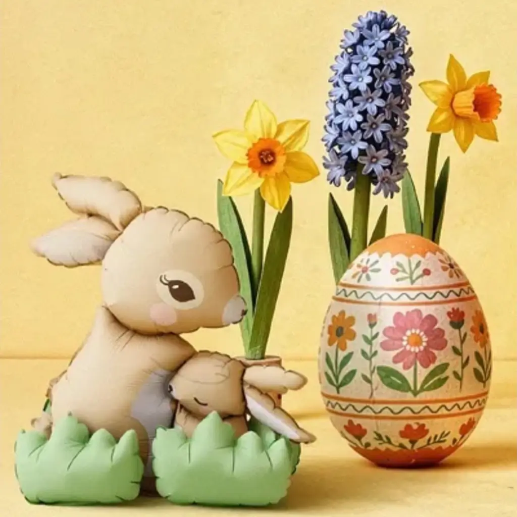 Standing balloon Rabbits 51x60cm