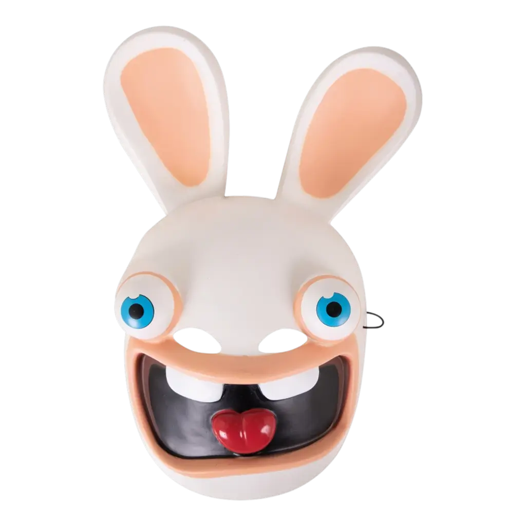 Plastic Rabbids™ Mask - Children's fancy dress accessories
