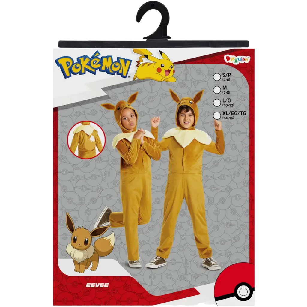 Pokémon™ Evoli Costume - Child 4-6 Years