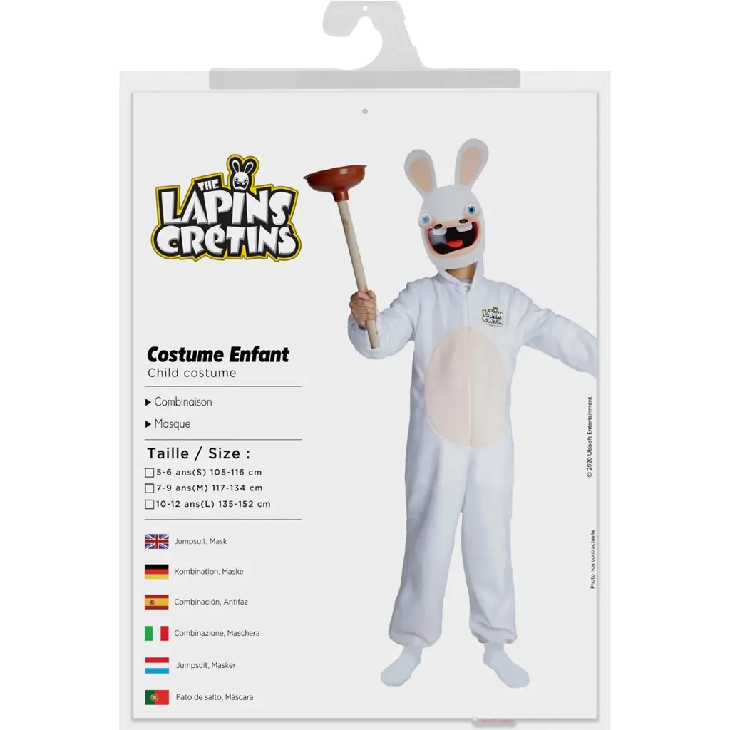 Rabbids™ Child Costume 7-9 Years - Child Costume