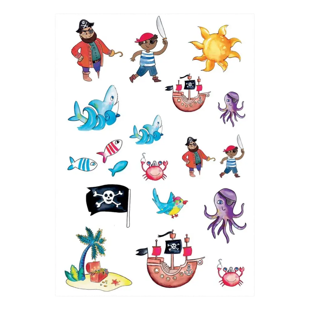 Pirate Ephemera Tattoos - Children's Birthday Accessories