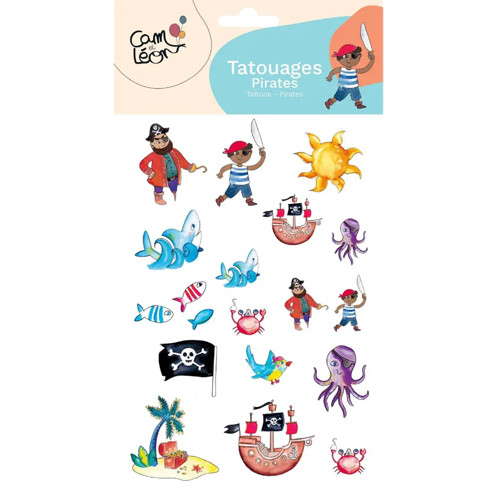 Pirate Ephemera Tattoos - Children's Birthday Accessories
