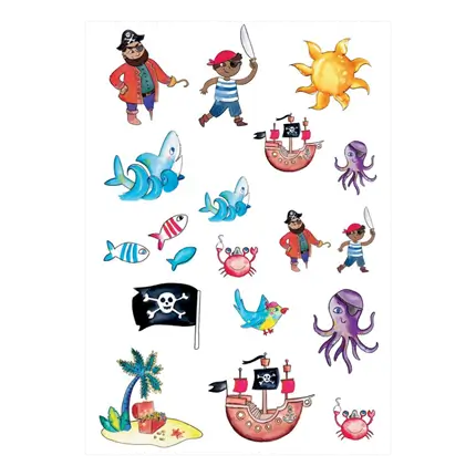 Pirate Ephemera Tattoos - Children's Birthday Accessories