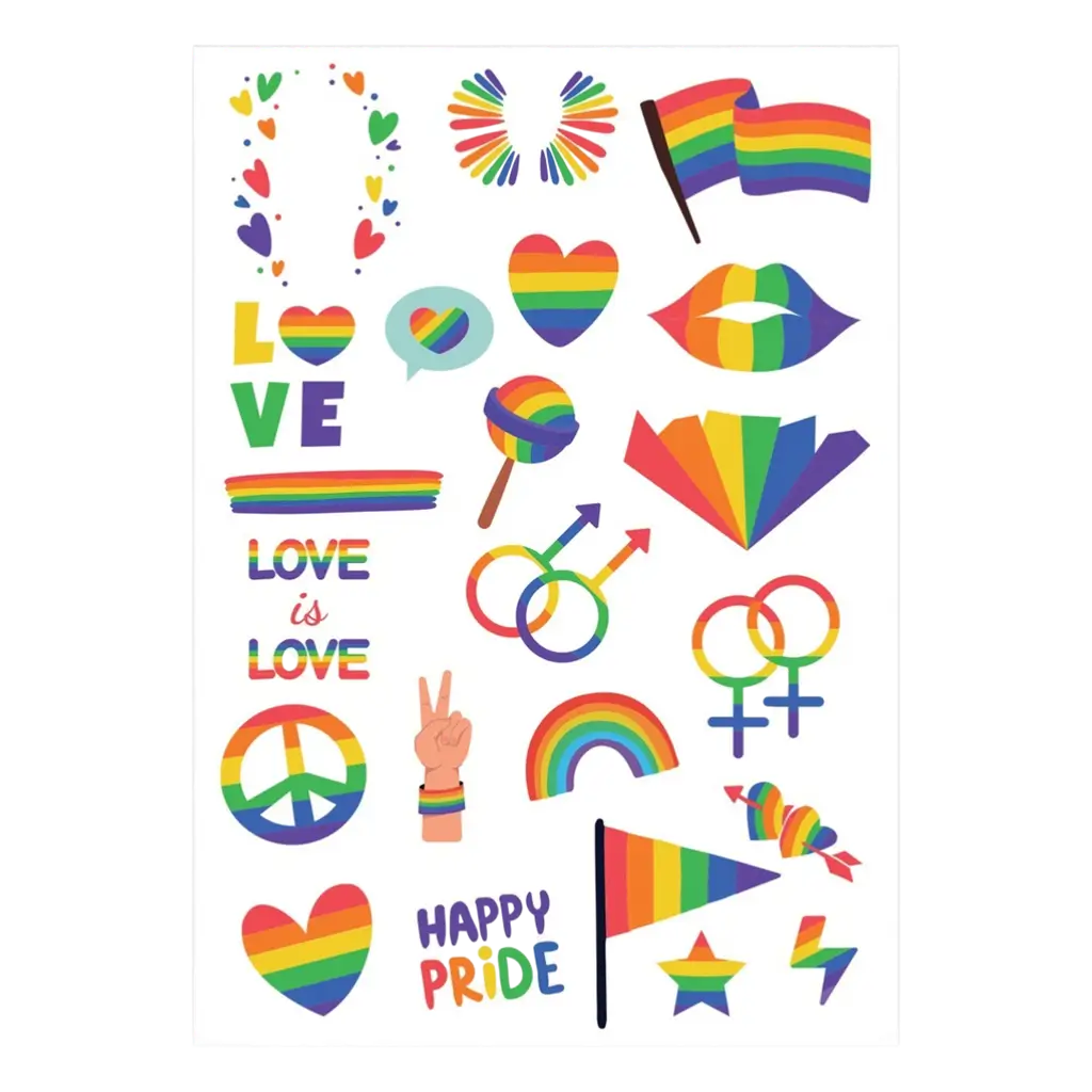 Rainbow Ephemeral Tattoos - Children's Birthday Accessories