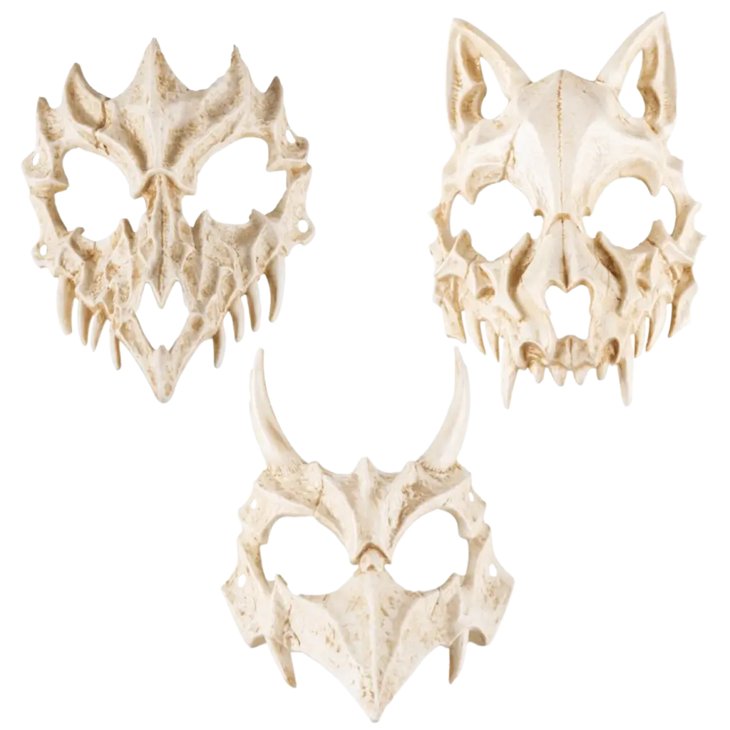 Adult Animal Skeleton Mask - Random Pattern - Halloween Accessories