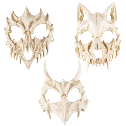 Adult Animal Skeleton Mask - Random Pattern - Halloween Accessories